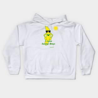 I Love Sunny Days Kids Hoodie